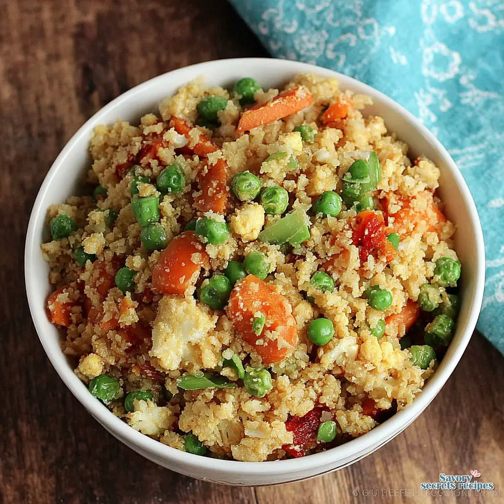 The Low-Carb Cauliflower Rice Stir-Fry Everyone Needs to Try close up