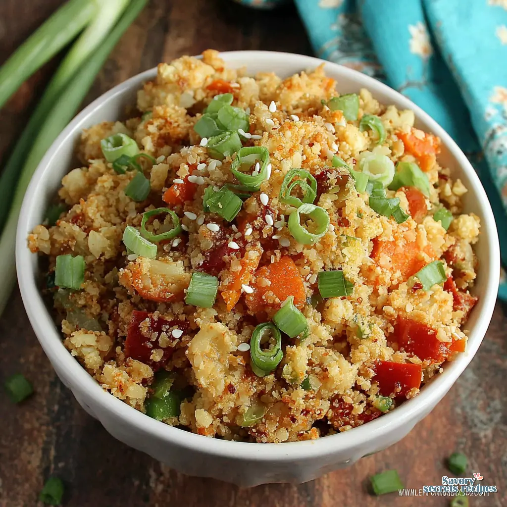 The Low-Carb Cauliflower Rice Stir-Fry Everyone Needs to Try final presentation