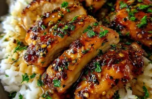 3 ingredient honey garlic chicken with rice 857280501