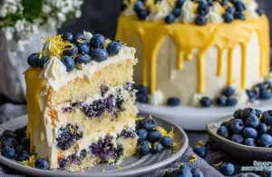 blueberry lemon drip cake 847079269