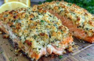 crispy garlic parmesan crusted salmon 852598017