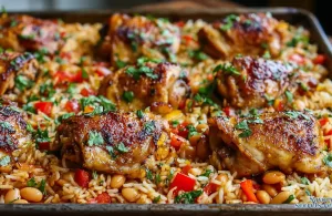 honey garlic chicken rice bake 18763569